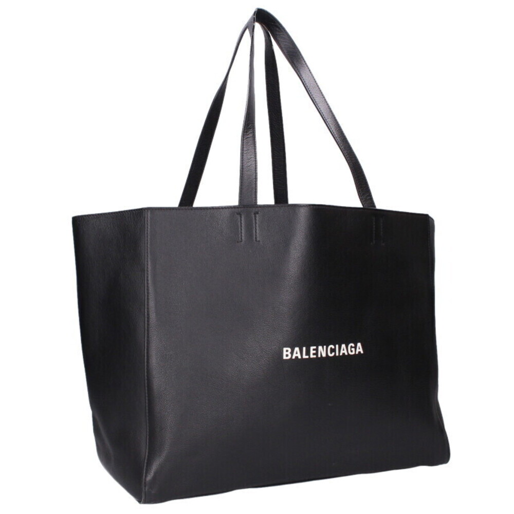 Balenciaga East West Leather Tote Bag Black - Picture 1 of 5